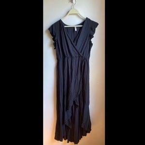Black High Low Summer Dress